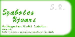szabolcs ujvari business card